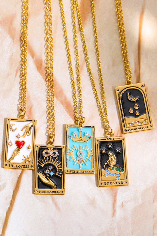 Tarot Card Pendant Stainless Steel Necklace-Fancey Boutique