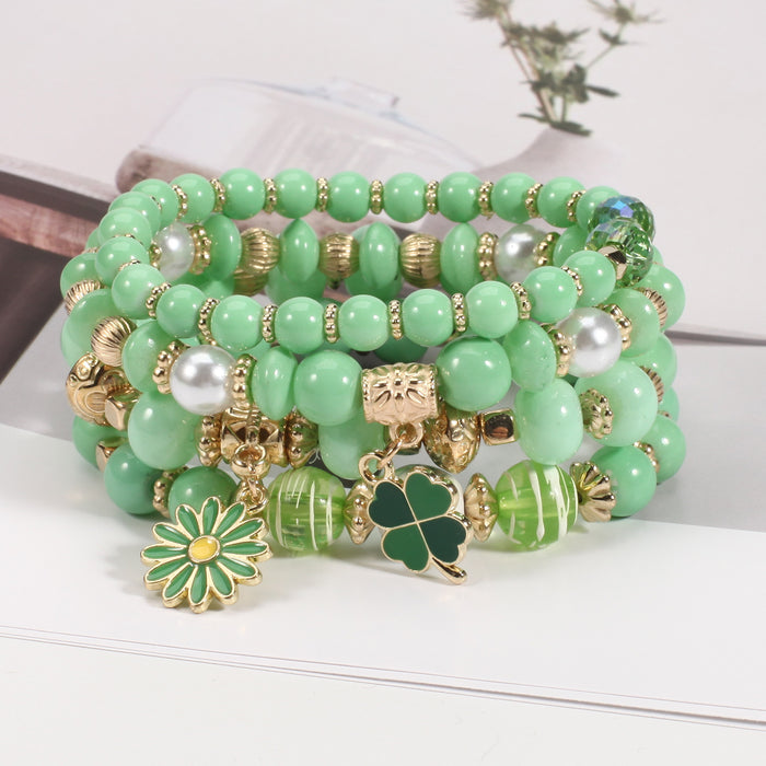 Beaded Soft Pottery Charm Bracelet-Fancey Boutique