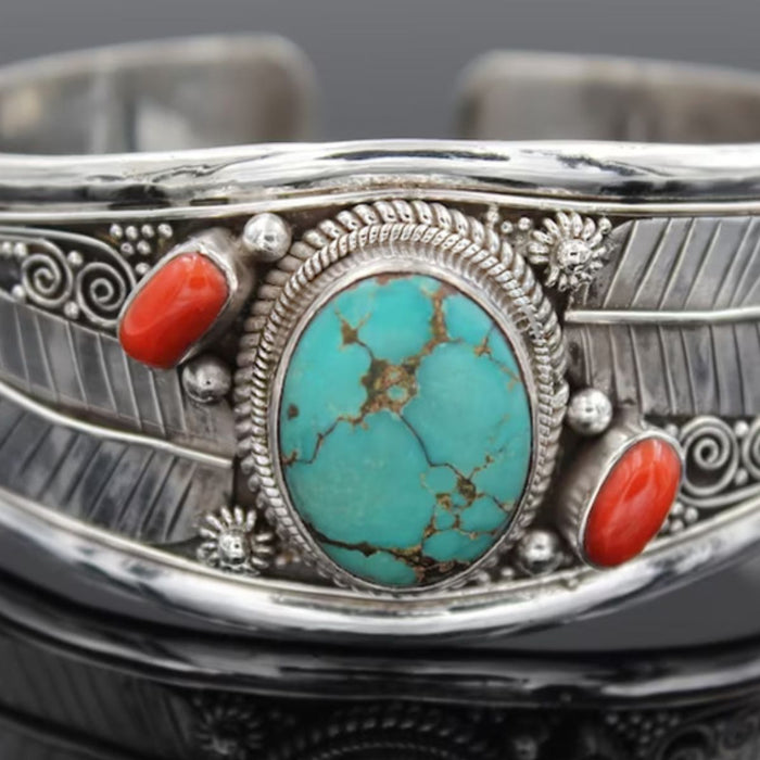 Turquoise Open Bracelet-Fancey Boutique