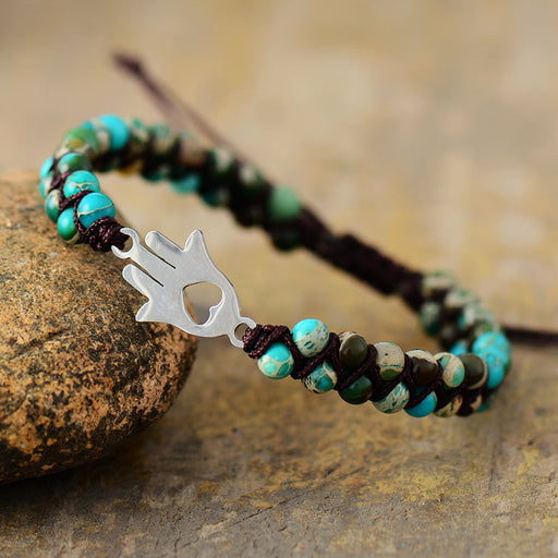 Turquoise Beaded Bracelet-One Size-Fancey Boutique