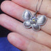 1 Carat Moissanite Butterfly Pendant Necklace-One Size-Fancey Boutique