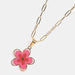 Flower Pendant Stainless Steel Necklace-Fancey Boutique