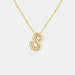 Gold-Plated Letter Pendant Necklace-One Size-Fancey Boutique