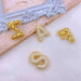 Gold-Plated Inlaid Zircon Letter Necklace-Fancey Boutique