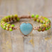 Handmade Heart Shape Natural Stone Bracelet-Fancey Boutique