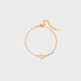 Crown Shape 18K Gold-Plated Bead Bracelet-One Size-Fancey Boutique