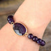 Handmade Amethyst Beaded Bracelet-One Size-Fancey Boutique