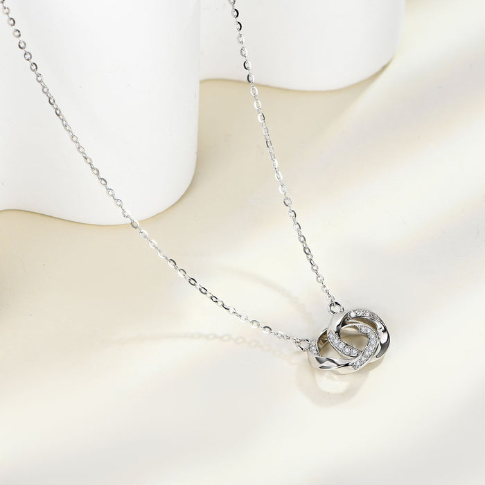 Moissanite 925 Sterling Silver Necklace-One Size-Fancey Boutique