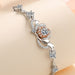 925 Sterling Silver Moissanite Bracelet-One Size-Fancey Boutique