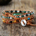 Natural Stone & Agate Layered Bracelet-One Size-Fancey Boutique