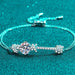 2 Carat Moissanite 925 Sterling Silver Bracelet-One Size-Fancey Boutique