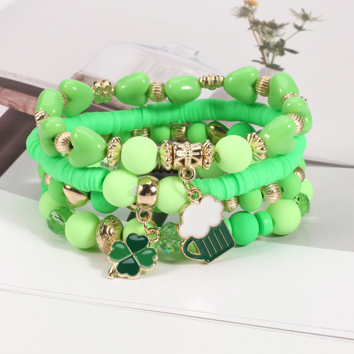 Beaded Soft Pottery Charm Bracelet-Fancey Boutique