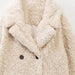 Color-Faux Fur Button Up Lapel Neck Coat-Fancey Boutique