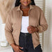 Color-Heimish Full Size Zip-Up Jacket with Pockets-Fancey Boutique