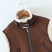 Color-Summer Wind Women Suede Lamb Wool Vest Coat-Fancey Boutique