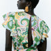 Color-Summer Women All-Matching Slimming Short Sleeve V-neck Printed Jumpsuit-Fancey Boutique