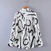 Color-Young Graffiti Printing Shirt Women Spring Loose Plus Size Korean Long Sleeve Shirt-Fancey Boutique