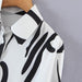 Color-Young Graffiti Printing Shirt Women Spring Loose Plus Size Korean Long Sleeve Shirt-Fancey Boutique