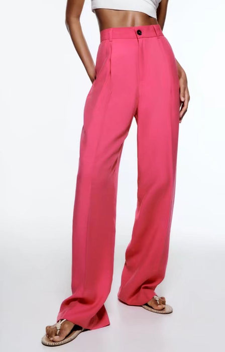 Color-High Waist Wide Leg Set Casual-Fancey Boutique