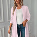 Color-Women Clothing Autumn Solid Color Long Sleeve Long Women Cardigan-Fancey Boutique