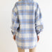 Color-Autumn Winter Women Plaid Mohair Coat Woolen Thick Coat-Fancey Boutique