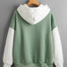 Color-Autumn Fleece Lined Fresh Sweet Women Pullover Trendy Korean Letter Graphic Print-Fancey Boutique