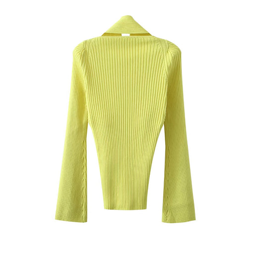 Color-Autumn Women Halter Sweater-Fancey Boutique