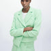 Color-Women Clothes Texture Short Blazer High Waist Shorts Suit-Fancey Boutique