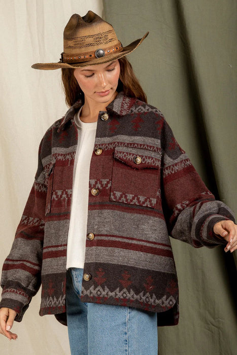 Color-Autumn Winter Women Clothing Loose Version Long Sleeve Retro Coat Jacket-Fancey Boutique