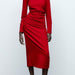 Color-Classic Red Dress Lady Sheath Dress Women-Fancey Boutique