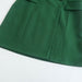 Color-Summer Elegant Collared Sleeveless Belt Green Vest Women-Fancey Boutique