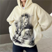 Color-Women Clothing Autumn Printing Casual Loose Fitting Hoodie Long Sleeved-Fancey Boutique