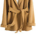 Color-jin tuo Color-Reversible Cashmere Coat Women Short Spring Autumn Pure Handmade Woolen Coat Women-Fancey Boutique