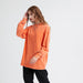 Color-Wax Dye Long Sleeved T Autumn Winter Solid Color Washed Sweatshirt-Fancey Boutique