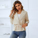 Color-Ivory-Coat Trench Coat Casual Tied Top Autumn Winter Women Clothing-Fancey Boutique