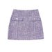 Color-Purple Skirt-Spring Fashionable Casual Women Double Breasted Texture Short Blazer-Fancey Boutique