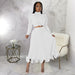 Color-Autumn Women Clothing Puff Sleeve Top Ruffled Pleated Skirt Two Piece Set-Fancey Boutique