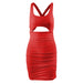 Color-Sexy Pleated Bandage Ladies Dress-Fancey Boutique