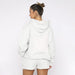 Color-Autumn Winter Solid Color Pullover Hooded Long Sleeves Sweaters Women Clothing Casual Shorts Suit-Fancey Boutique