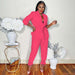 Color-Spring Autumn Solid Color Lace-up Long Sleeve Small Blazer Casual Jogger Pants Suit-Fancey Boutique