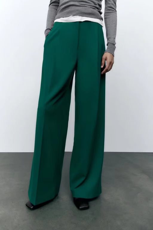 Color-Autumn Unisex Solid Color Loose Casual Trousers Wide Leg Pants-Fancey Boutique