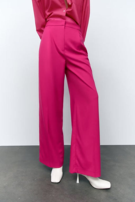 Color-Autumn Unisex Solid Color Loose Casual Trousers Wide Leg Pants-Fancey Boutique