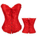 Color-Red-Court Corset Belly Waist Shaping Corset-Fancey Boutique