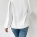 Color-Long Sleeved Shirt Loose Draped V neck Top T shirt Women Clothing-Fancey Boutique