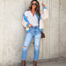 Color-Fall Winter Simple New Mao Spell Denim Jacket Women-Fancey Boutique