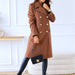 Color-Autumn Winter Simplicity Long Sleeve Collared Double Breasted Woolen Coat Women Clothing-Fancey Boutique