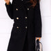 Color-Autumn Winter Simplicity Long Sleeve Collared Double Breasted Woolen Coat Women Clothing-Fancey Boutique