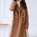 Color-Autumn Winter Simplicity Long Sleeve Collared Double Breasted Woolen Coat Women Clothing-Fancey Boutique