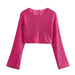 Color-Rose top-Rose Sequin Top Skirt Suit-Fancey Boutique