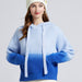 Color-Women Fall Winter Gradual Color Change Soft Waxy Lazy Door Sewing Sweater Women Premium Hooded Arctic Velvet Sweater Hoodies-Fancey Boutique